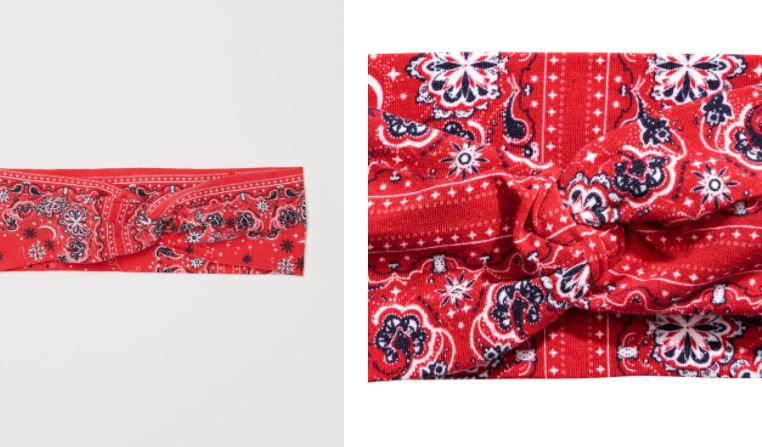 pañuelo estampado hm