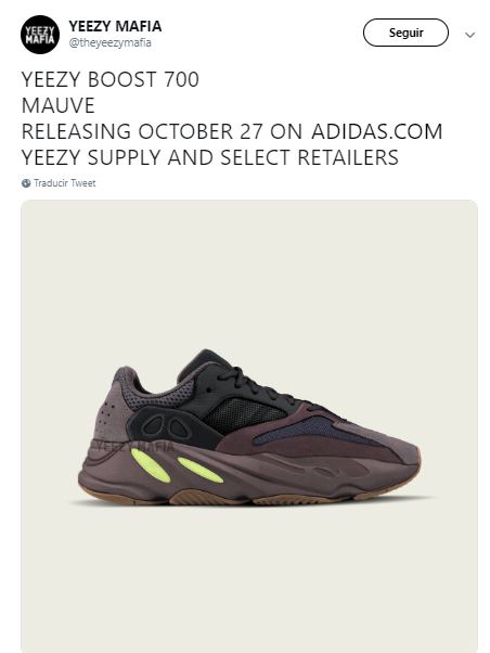 YEEZY BOOST 700 Mauve