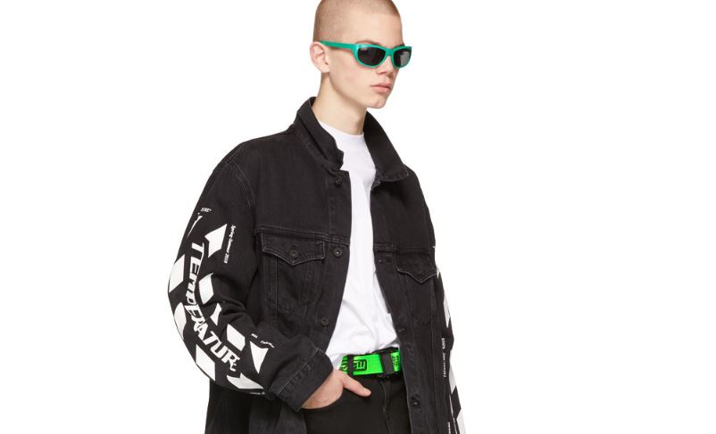 cinturón Off White verde