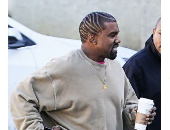 peinado de Kanye West