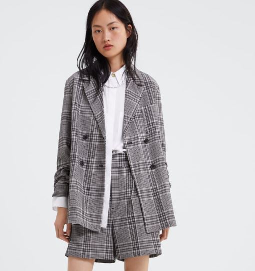 traje con pantalón corto zara 7