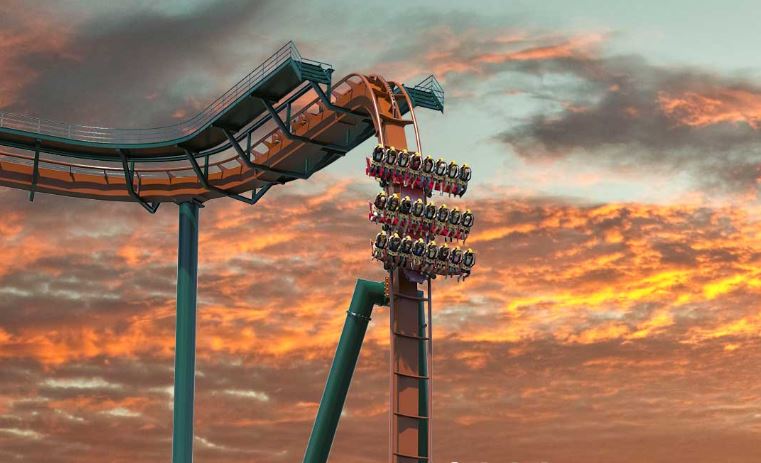montaña rusa Yukon Striker