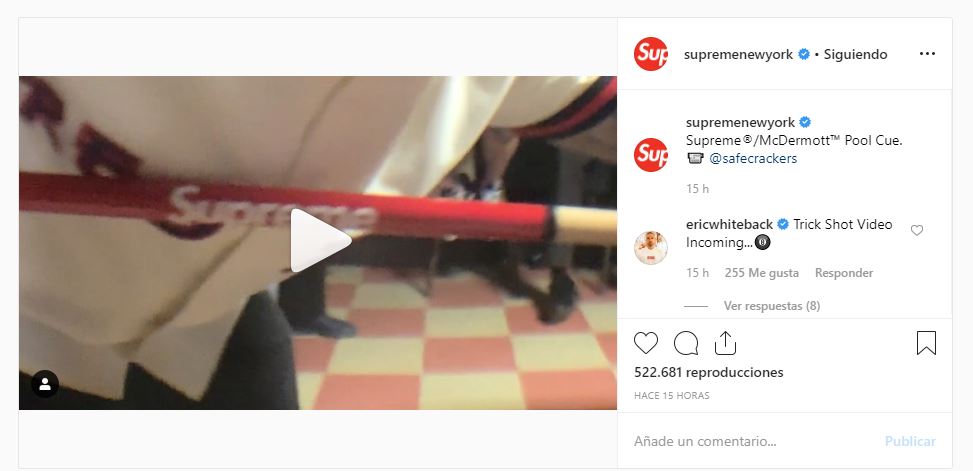 taco de billar de Supreme