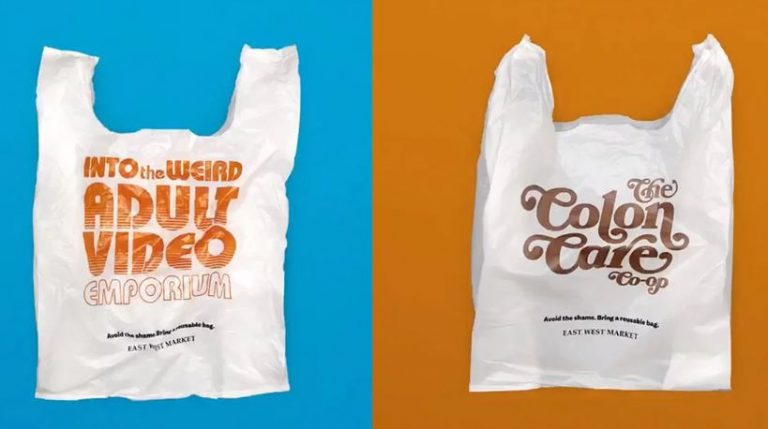 bolsas de plástico vergonzosas