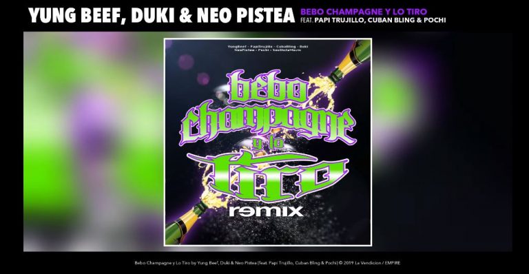 remix de Bebo champagne y lo tiro