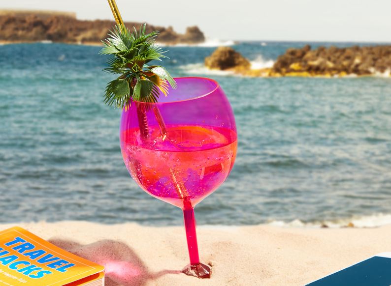 copas de vino flotantes