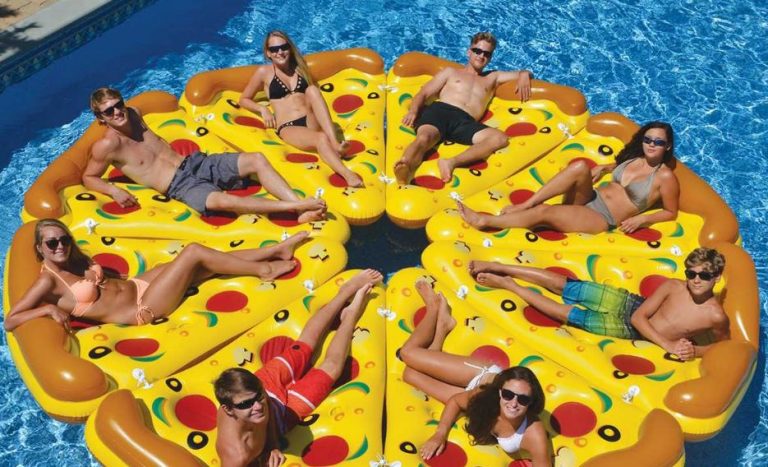 flotador de pizza para piscina