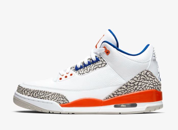 Air Jordan III White Orange