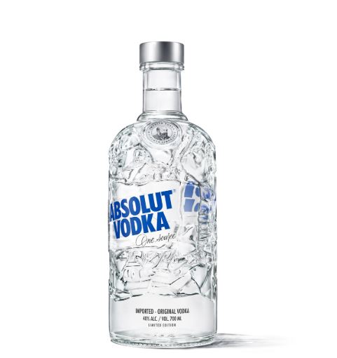 botella de vidrio reciclada