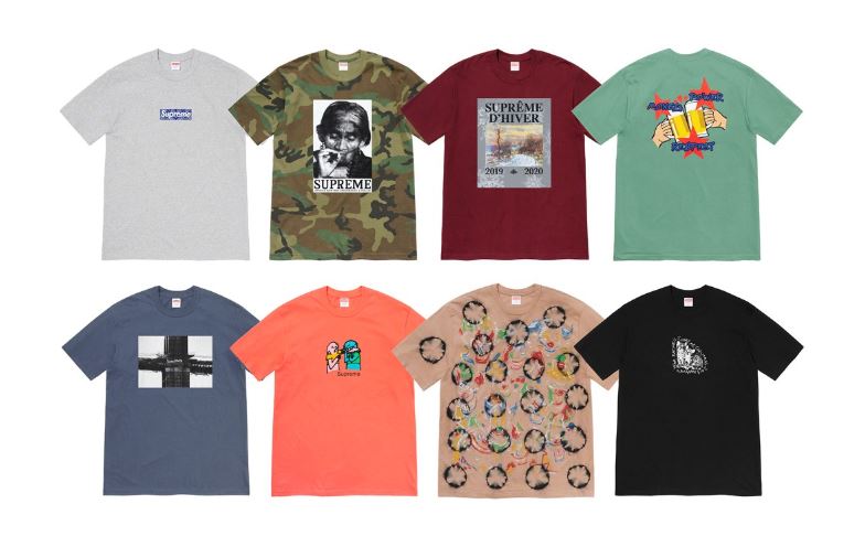 camisetas supreme winter 2019