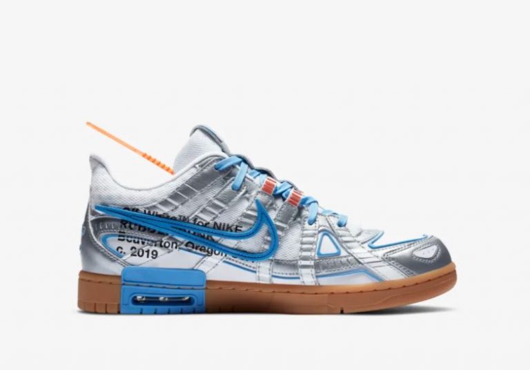 rubber dunk x off white university blue