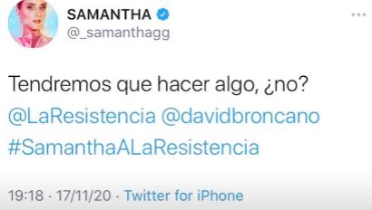 samantha en la resistencia