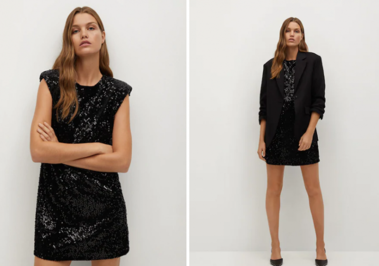 comprar en las rebajas de mango vestido lentejuelas