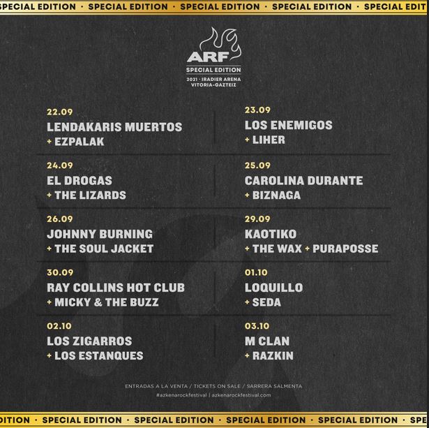 Edición Especial de Azkena Rock 2021