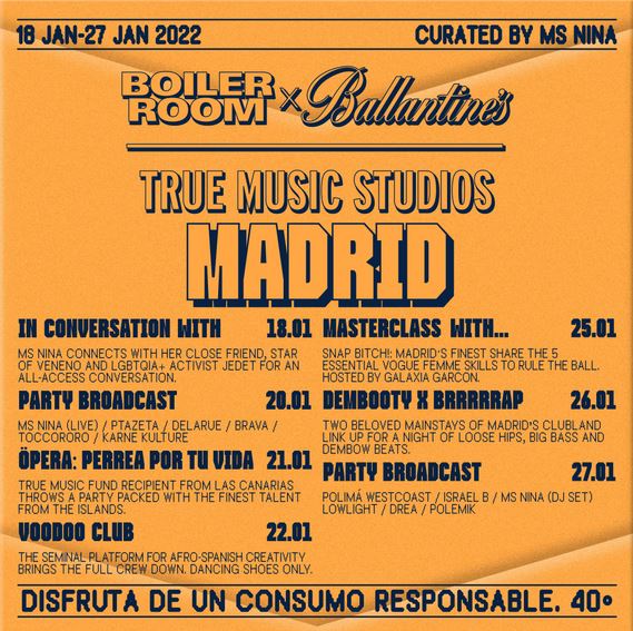 Boiler Room x Ballantine's. cartelJPG