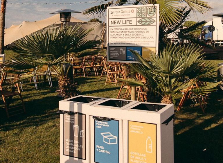 plástico de los festivales