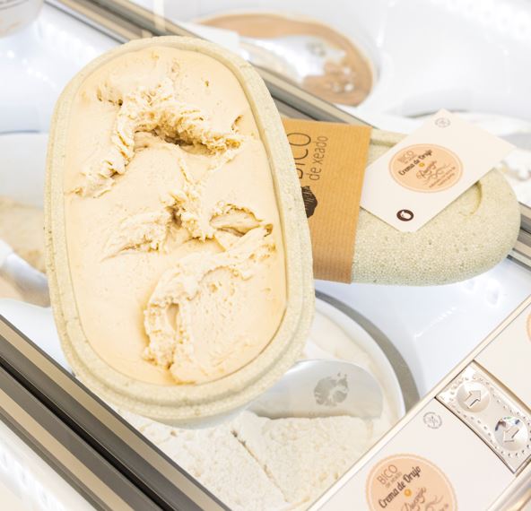 helado de crema de ruavieja