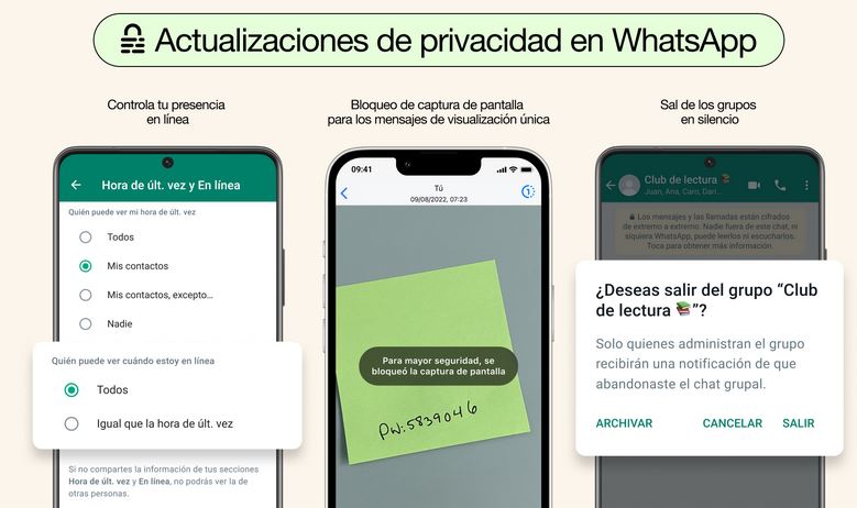 actualizaciones de WhatsApp