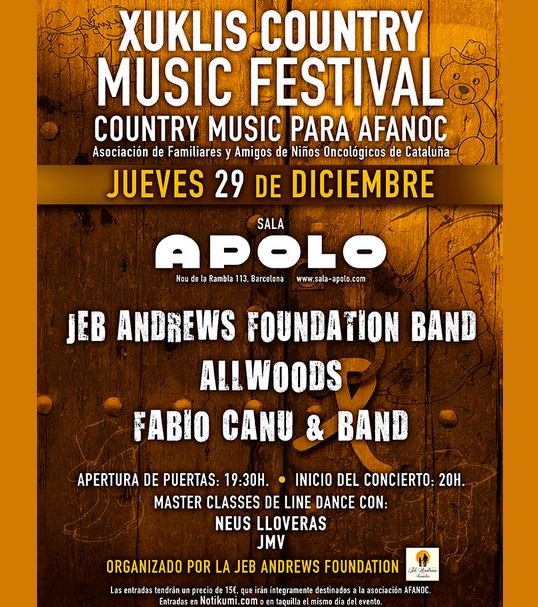 concierto solidario de música country