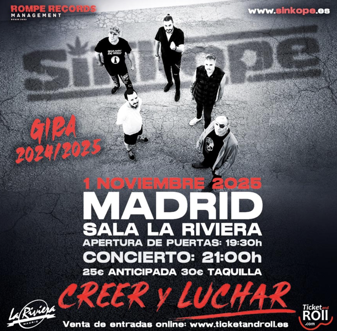 concierto de sínkope en la riviera