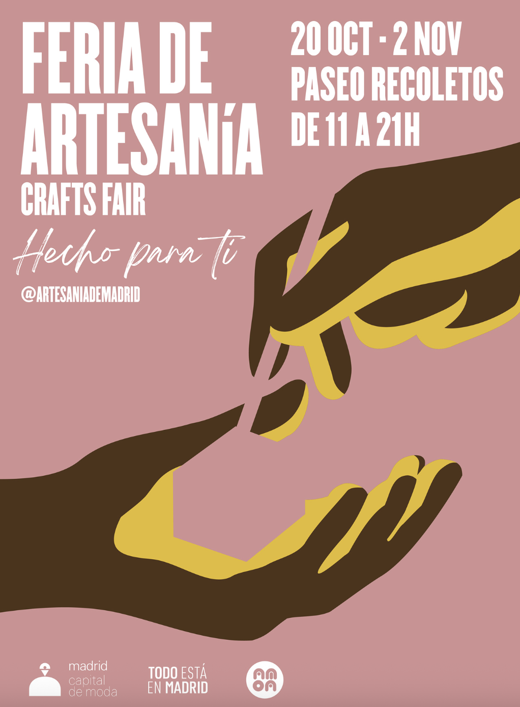 feria de artesanía en el paseo de recoletos