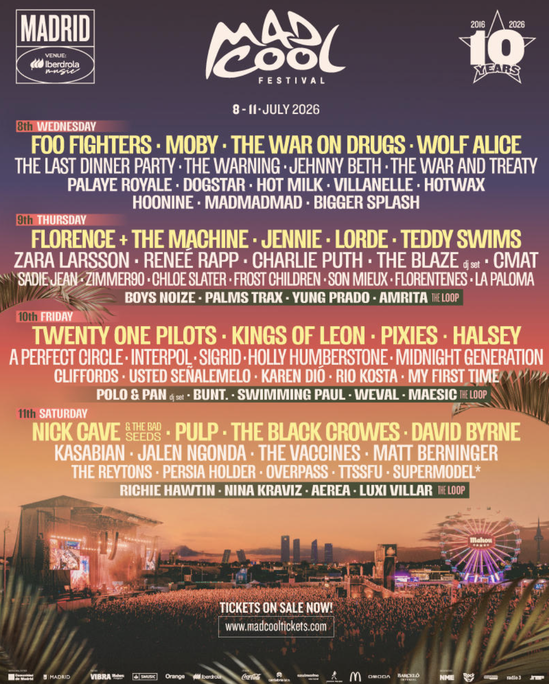 mad cool festival 2026