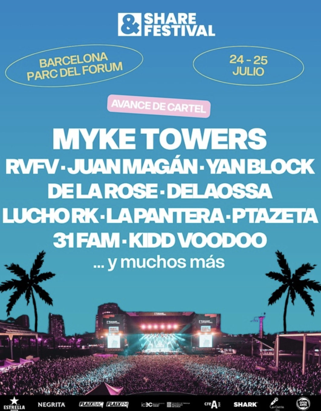Myke Towers RVFV Y Juan Mag n Artistas Confirmados De SHARE FESTIVAL 2026 Myke Towers RVFV Y Juan Mag n Artistas Confirmados De SHARE FESTIVAL 2026